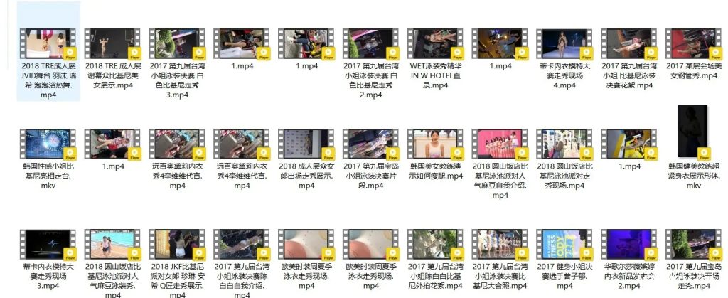 精选模特 明星（韩国女团/韩国车展车模/JKF比基尼派/钢管秀/成人展/内衣秀/时装秀/街拍视频）高清视频合集 共117套写真写真视频[33.60G]-我的动漫